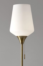 71" Torchiere Floor Lamp With White Bowl Shade