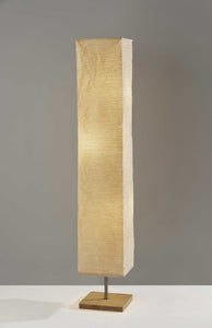 Wildside Paper Shade Floor Lamp With Natural Wood Base