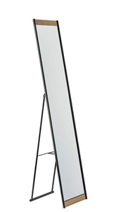 60" Matte Rectangle Cheval Standing Mirror Freestanding With Metal Frame