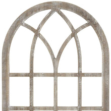 Distressed Wood Framed Window Arch Wall Decor