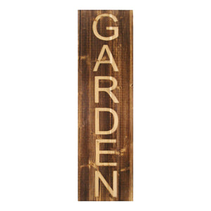 Rustic Garden Text Wood Panel Wall Decor