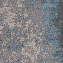 3'X5' Silver Blue Machine Woven Abstract Smudge Indoor Area Rug