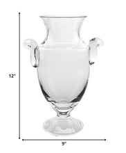 12 Mouth Blown Crystal European Made Trophy Vase