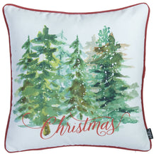 Set Of 2 18" Christmas Trees Throw Pillow Cover In Multicolor