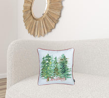 Set Of 2 18" Christmas Trees Throw Pillow Cover In Multicolor