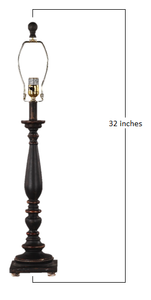 32" Brown Standard Table Lamp