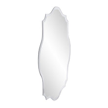 Minimalist Rectangle Mirror With Scalloped Corners And Curved Edges