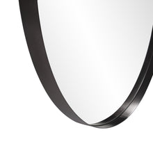 Round Stainless Steel Frame With Brushed Black Finish