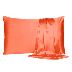 Poppy Dreamy Set Of 2 Silky Satin King Pillowcases