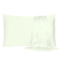 Ivory Dreamy Set Of 2 Silky Satin King Pillowcases
