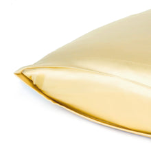 Pale Yellow Dreamy Set Of 2 Silky Satin Queen Pillowcases