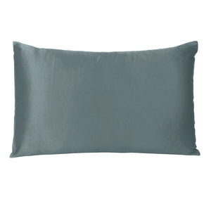 Gray Dreamy Set Of 2 Silky Satin Queen Pillowcases