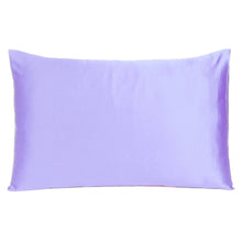 Purple Dreamy Set Of 2 Silky Satin Queen Pillowcases