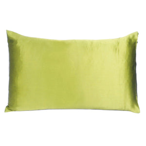 Lemongrass Dreamy Set Of 2 Silky Satin Queen Pillowcases