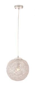 Modern Chrome Snowball Ceiling Lamp