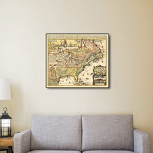 24" X 28" Vintage 1718 Map Of New France - Buy JJ's Stuff