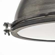 Industrial Gray Metal Hanging Pendant Light