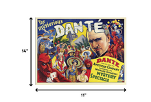 The Mysterious Dante Vintage Magic Unframed Print Wall Art