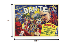 The Mysterious Dante Vintage Magic Unframed Print Wall Art