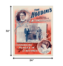 The Houdini's Metamorphosis Vintage Magic Unframed Print Wall Art