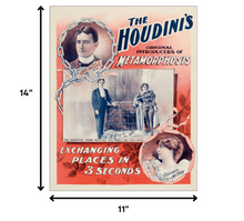 The Houdini's Metamorphosis Vintage Magic Unframed Print Wall Art