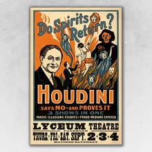 Houdini Spirits Vintage Magic Unframed Print Wall Art