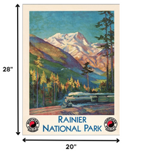 36" X 48" Rainier National Park C1920S Vintage Travel Poster Wall Art