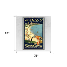 Vintage 1929 Chicago Vacation Travel Unframed Print Wall Art