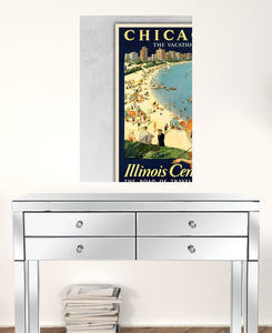 Vintage 1929 Chicago Vacation Travel Unframed Print Wall Art