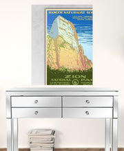 36" x 48" Zion National Park c1938 Vintage Travel Poster Wall Art