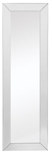 45" Mirrored Rectangle Full Length Hanging Mirror Wall Mounted With Glass Frame