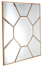 35" Rustic Square Accent Mirror Wall Mounted With Metal Frame