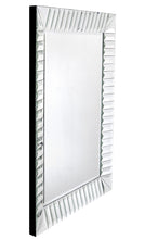 37" Mirrored Rectangle Accent Mirror Wall Mounted With Glass Frame