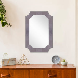 35" Antique Accent Mirror Wall Mounted With Glass Frame