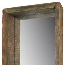 Petite Wooden Mirrored Shelf