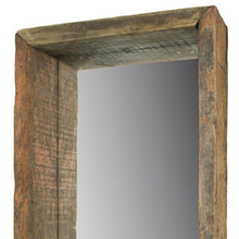 Wooden Mirrored Shelf