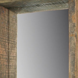 Wooden Mirrored Shelf
