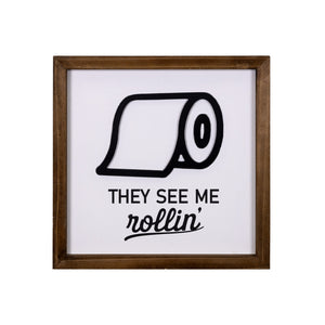 They See Me Rollin" Framed Wall Art