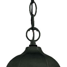 Matte Black Glass Lantern Hanging Light