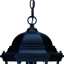 Matte Black Domed Glass Lantern Hanging Light