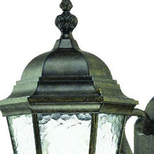 Two Light Antique Black Carousel Lantern Wall Light