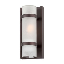 Bronze and White Glass Wall Sconce