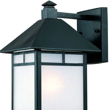 Matte Black Frosted Glass Lantern Wall Light