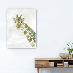 24" x 18" Abstract Marble Watercolor Giraffe Canvas Wall Art - Buy JJ's Stuff