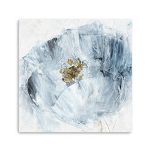 20" x 20" Watercolor Abstract Gray Blue Flower II Canvas Wall Art - Buy JJ's Stuff