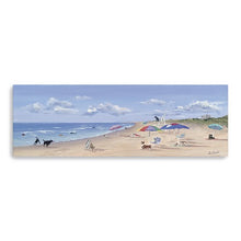 Large Dogs Playing at the Beach Canvas Wall Art