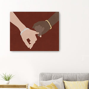 Small Friendship Promise Canvas Wall Art