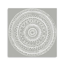 Boho White Mandala Unframed Print Wall Art