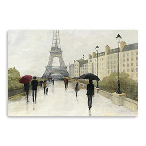 Parisian Rainy Day Unframed Print Wall Art