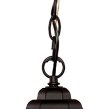 Antique Black Textured Glass Lantern Hanging Light